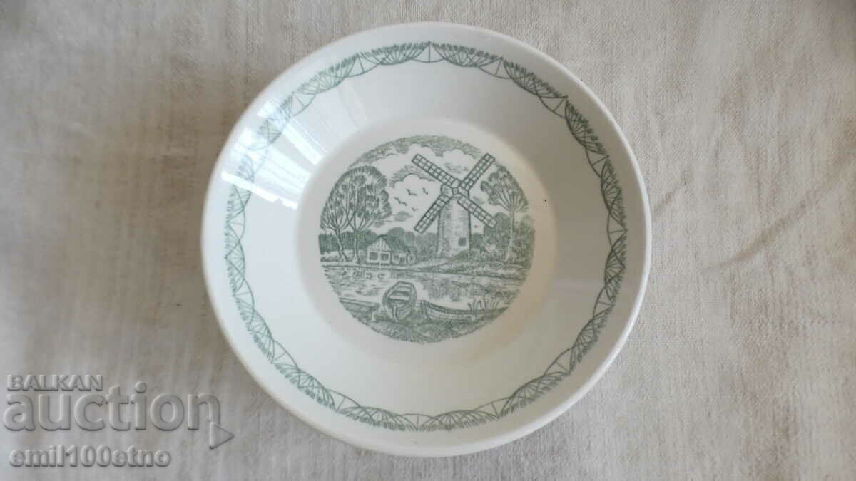 Set of 6 plates for dessert or sweets, old ZIK USSR porcelain