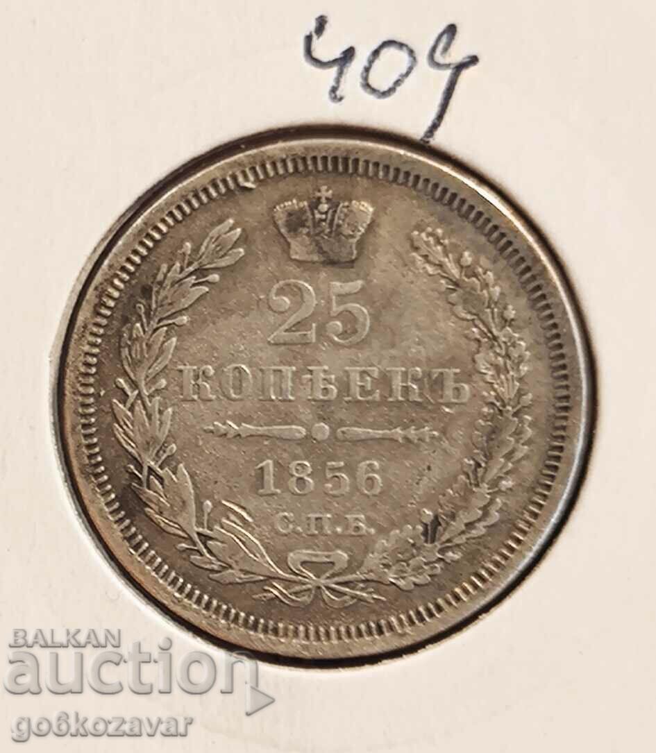Rusia 25 Kopei 1856 Argint! Rar!
