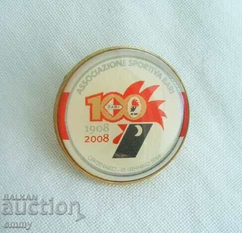 Football badge - 100 years FC Bari/AC Bari, Italy