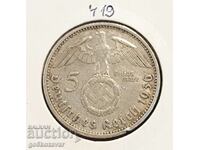 Германия трети райх 5 марки 1936г Сребро !