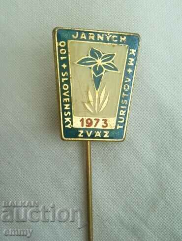 Tourism Badge - Slovak Tourist Union, 1973 with price 5.00 BGN | € 2.56 Tourism Badge - Slovak Tourist Union, 1973 with price 5.00 BGN | € 2.56