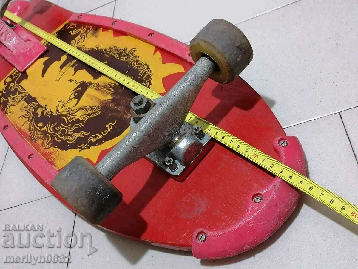 Bulgarian skateboard 76/25cm 1989 NRB with Michael Jackson - 5