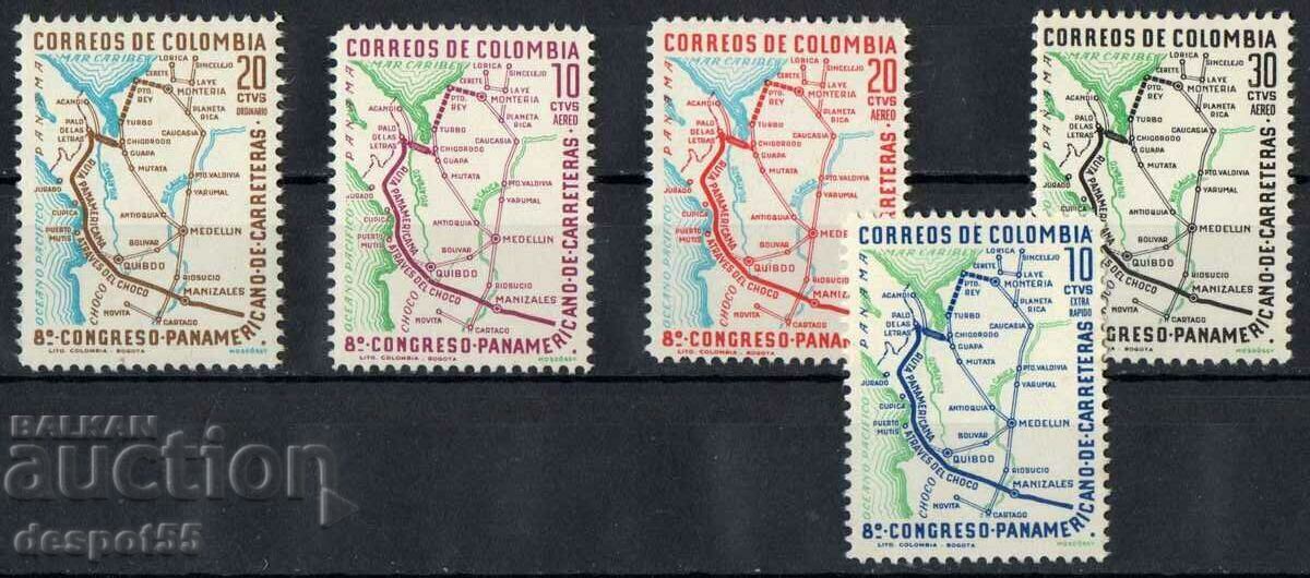 1961. Columbia. Al 8-lea Congres Panamerican de Autostrăzi.
