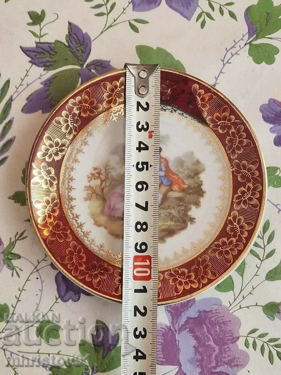 Auction Limoges porcelain plate Auction Limoges porcelain plate