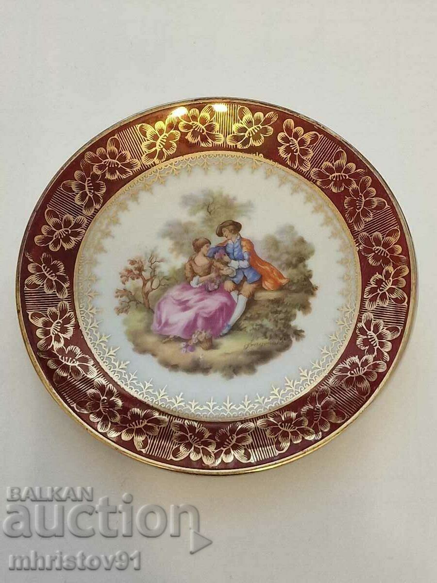 Limoges porcelain plate Limoges porcelain plate