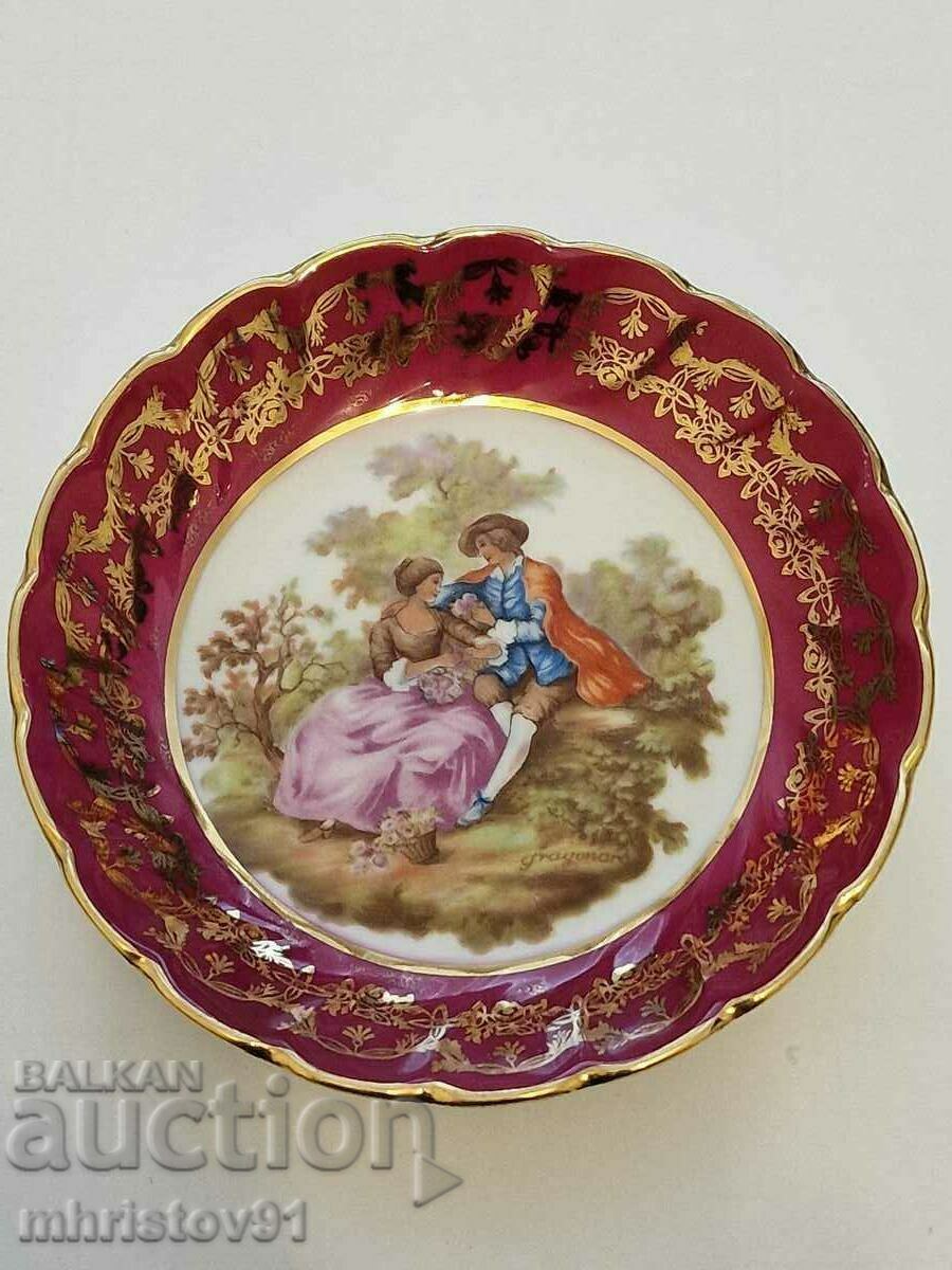 Limoges deep porcelain plate with price 30.00 BGN | € 15.34 Limoges deep porcelain plate with price 30.00 BGN | € 15.34