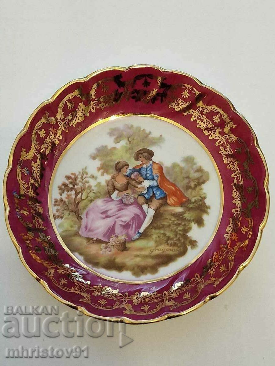 Limoges deep porcelain plate Limoges deep porcelain plate