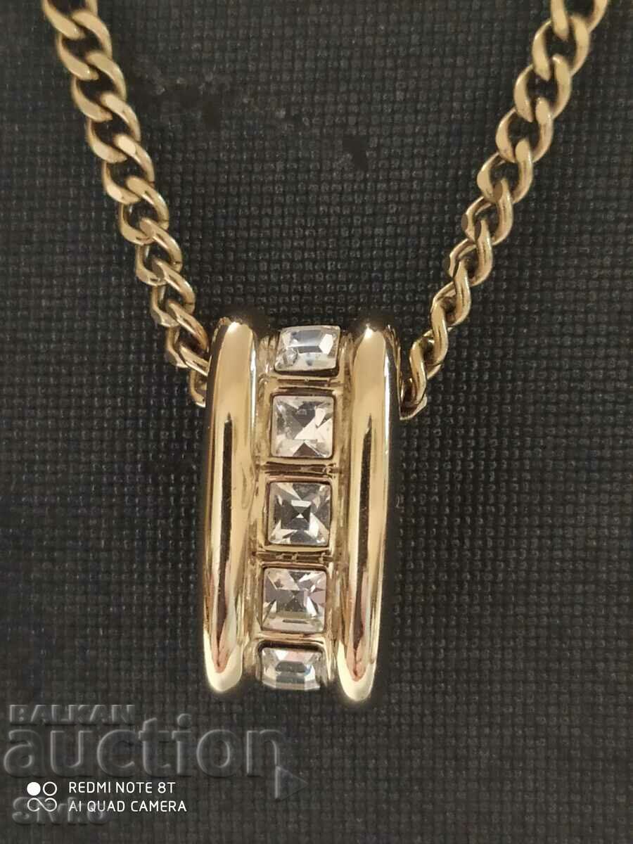 DYRBERG-KERN necklace gold-plated zircons