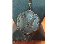 Mirror butterfly necklace