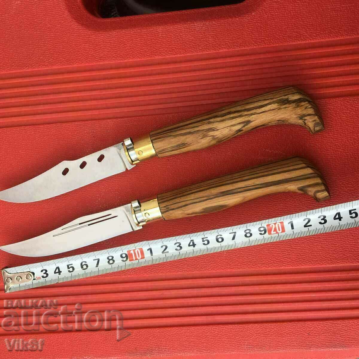 Δημοπρασία Πτυσσόμενα μαχαίρια 2 μοντέλων Καρυδιά 105x230 Δημοπρασία Πτυσσόμενα μαχαίρια 2 μοντέλων Καρυδιά 105x230