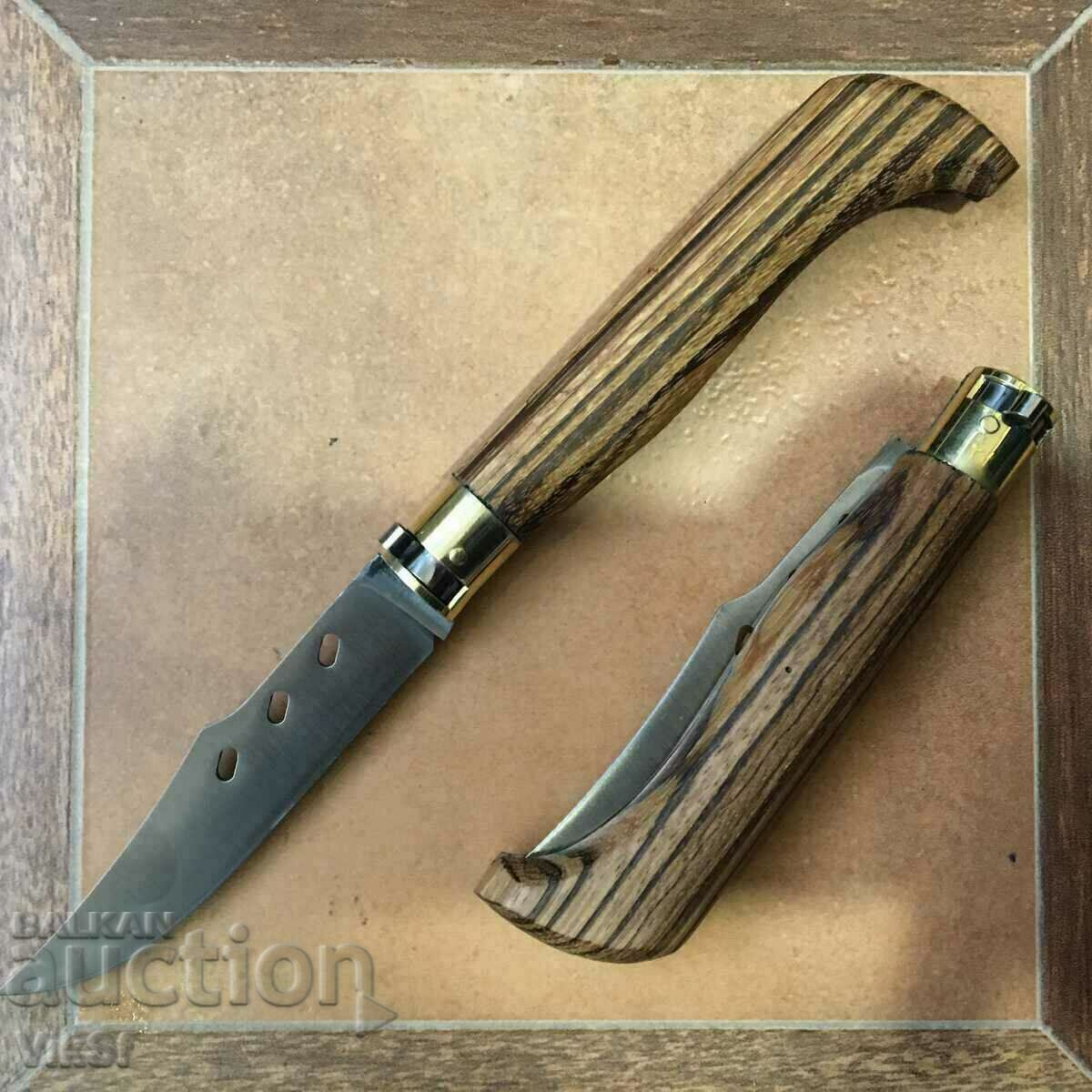 Πτυσσόμενα μαχαίρια 2 μοντέλων Καρυδιά 105x230 - 7 Πτυσσόμενα μαχαίρια 2 μοντέλων Καρυδιά 105x230 - 7