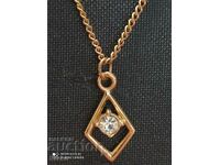 Necklace new gold-plated zircon 1