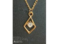 Necklace new gold-plated zircon 2