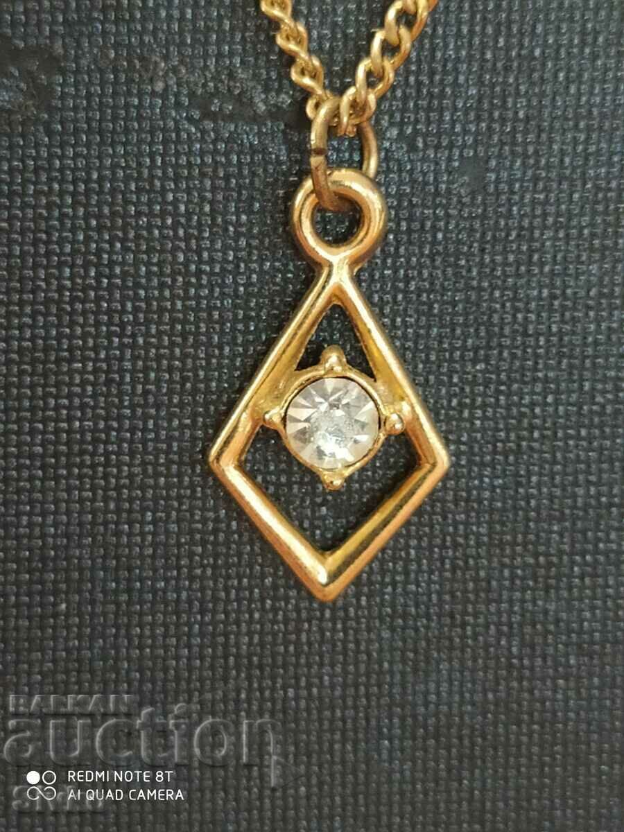 Necklace new gold-plated zircon 3 Necklace new gold-plated zircon 3