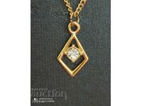 Necklace new gold-plated zircon 3