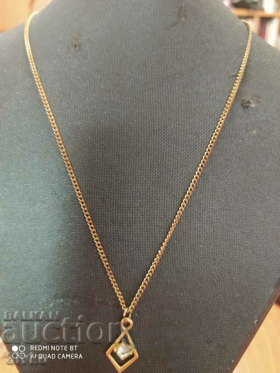 Necklace new gold-plated zircon 4 with price 0.89 BGN | € 0.46 Necklace new gold-plated zircon 4 with price 0.89 BGN | € 0.46