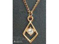 Necklace new gold-plated zircon 5