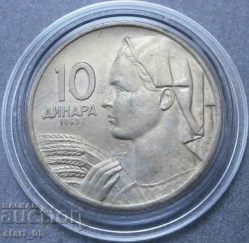 10 динара 1963