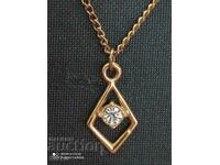 Necklace new gold-plated zircon 6