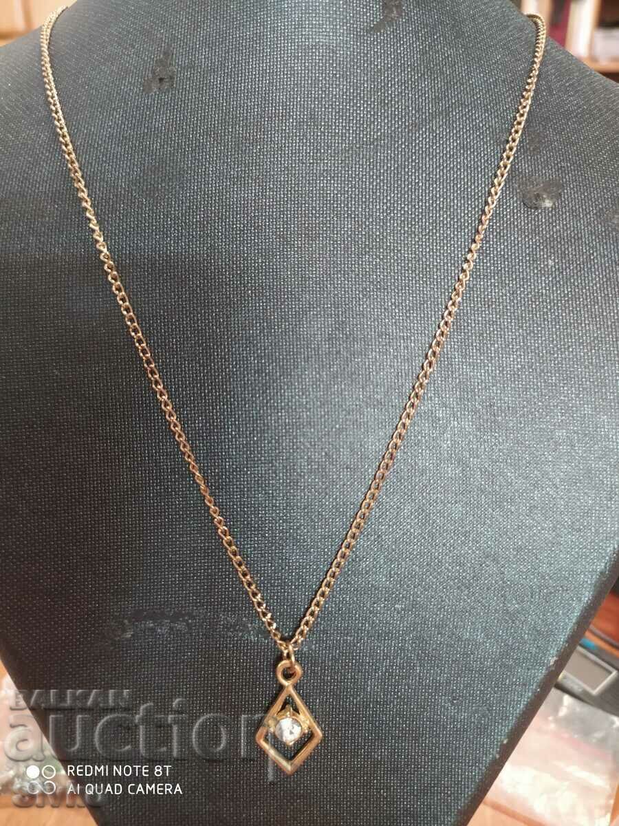 Necklace new gold-plated zircon 12 with price 0.69 BGN | € 0.35 Necklace new gold-plated zircon 12 with price 0.69 BGN | € 0.35