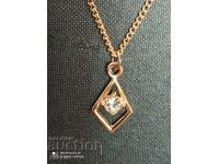 Necklace new gold-plated zircon 13