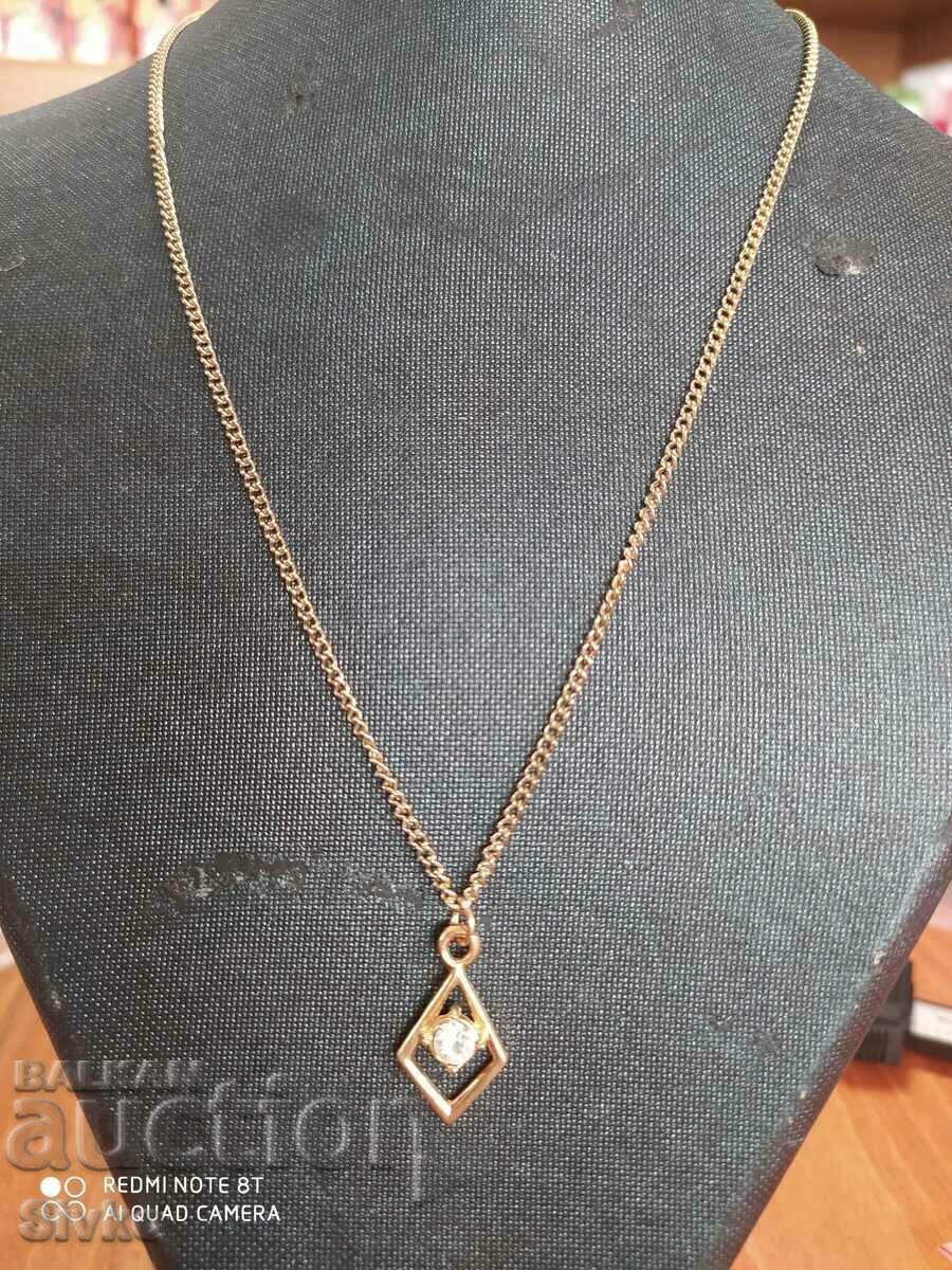 Necklace new gold-plated zircon 15 with price 0.99 BGN | € 0.51