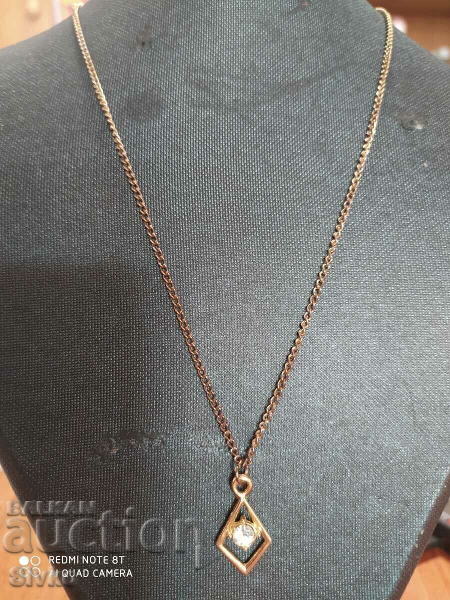 Necklace new gold-plated zircon 11 with price 0.99 BGN | € 0.51 Necklace new gold-plated zircon 11 with price 0.99 BGN | € 0.51