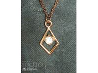 Necklace new gold-plated zircon 11