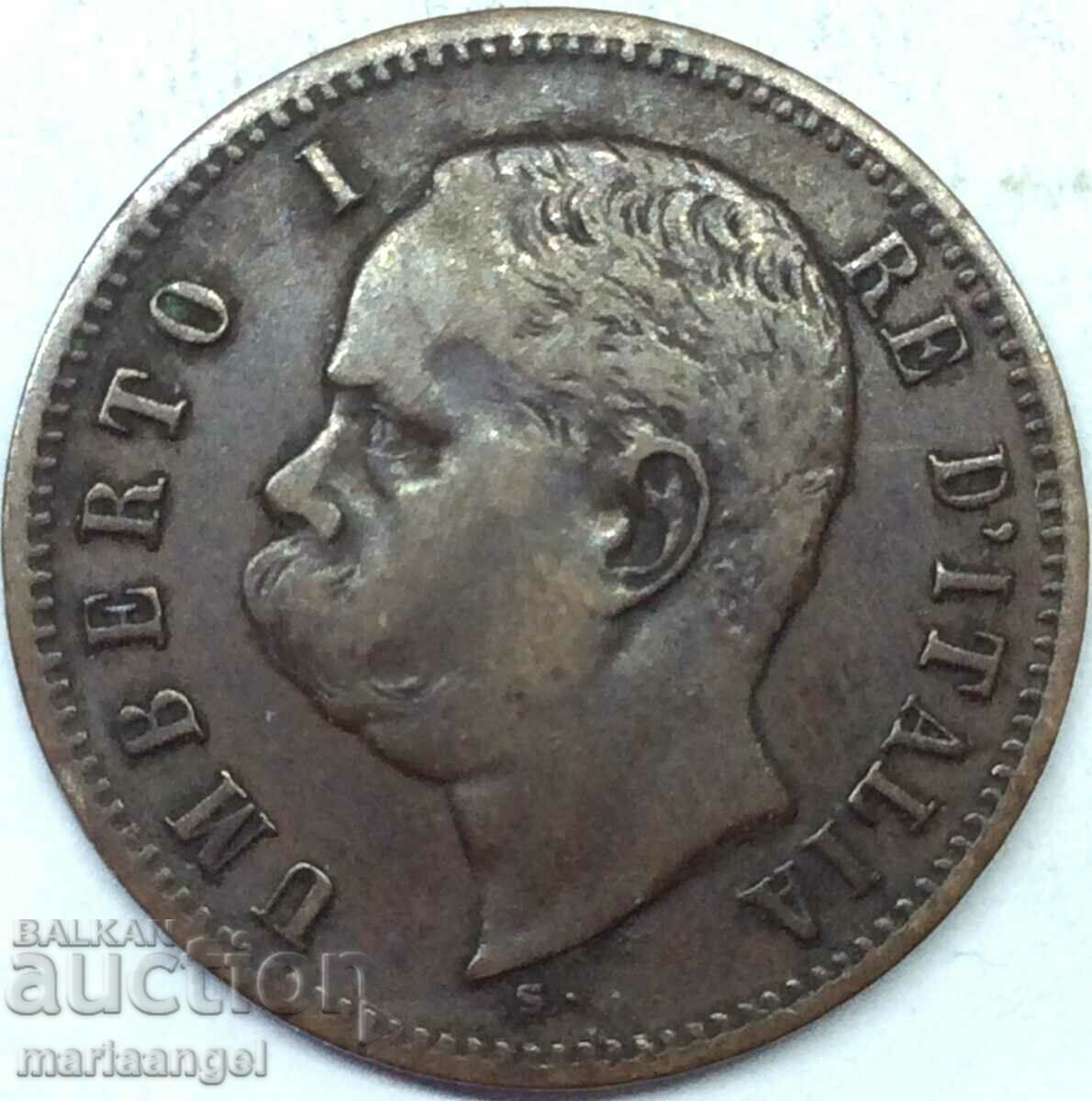 Italia 2 centesimi 1900 Umberto I 6