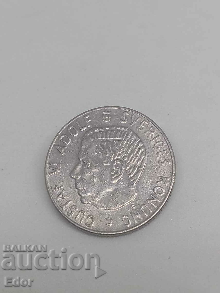 Coin. 1 kroner 1970. Sweden