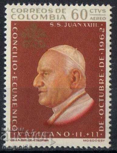 1963. Columbia. Aer mail - Conciliul Ecumenic, Vatican.
