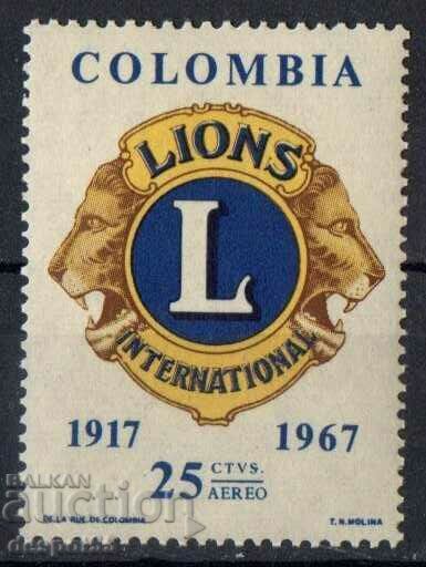 1967. Колумбия. 50-та годишнина на Lions International.
