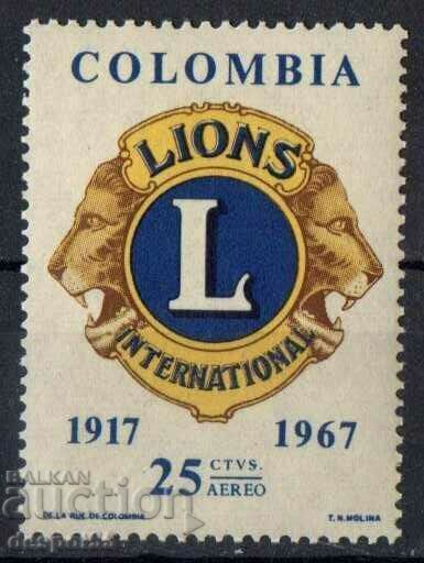 1967. Colombia. 50th Anniversary of Lions International.