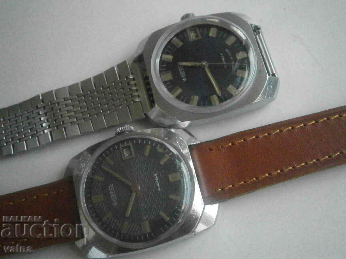 Auction LOT WOSTOK 2414 and 2214 /with date/; made in USSR; TOP! Auction LOT WOSTOK 2414 and 2214 /with date/; made in USSR; TOP!