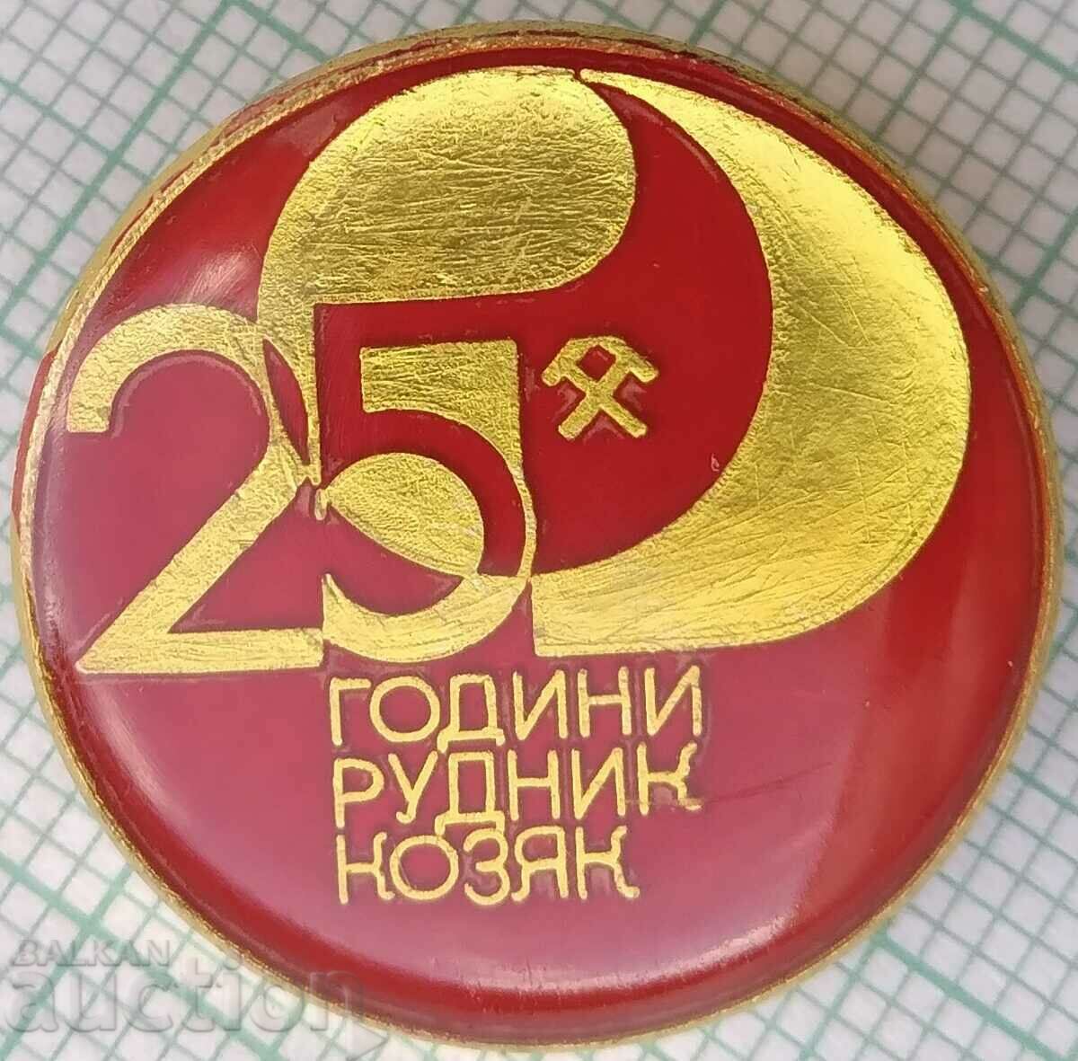 15666 Badge - 25 years Kozjak mine