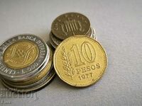 Monedă - Argentina - 10 pesos | 1977