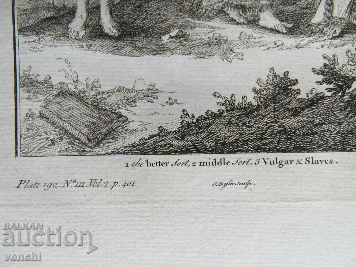 Livrarea 1746 - GRAVURA - FEMEILE IN CONGO - ORIGINAL