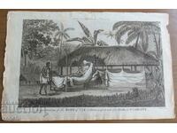 1784 - ENGRAVING - TAHITI, CHIEF - ORIGINAL
