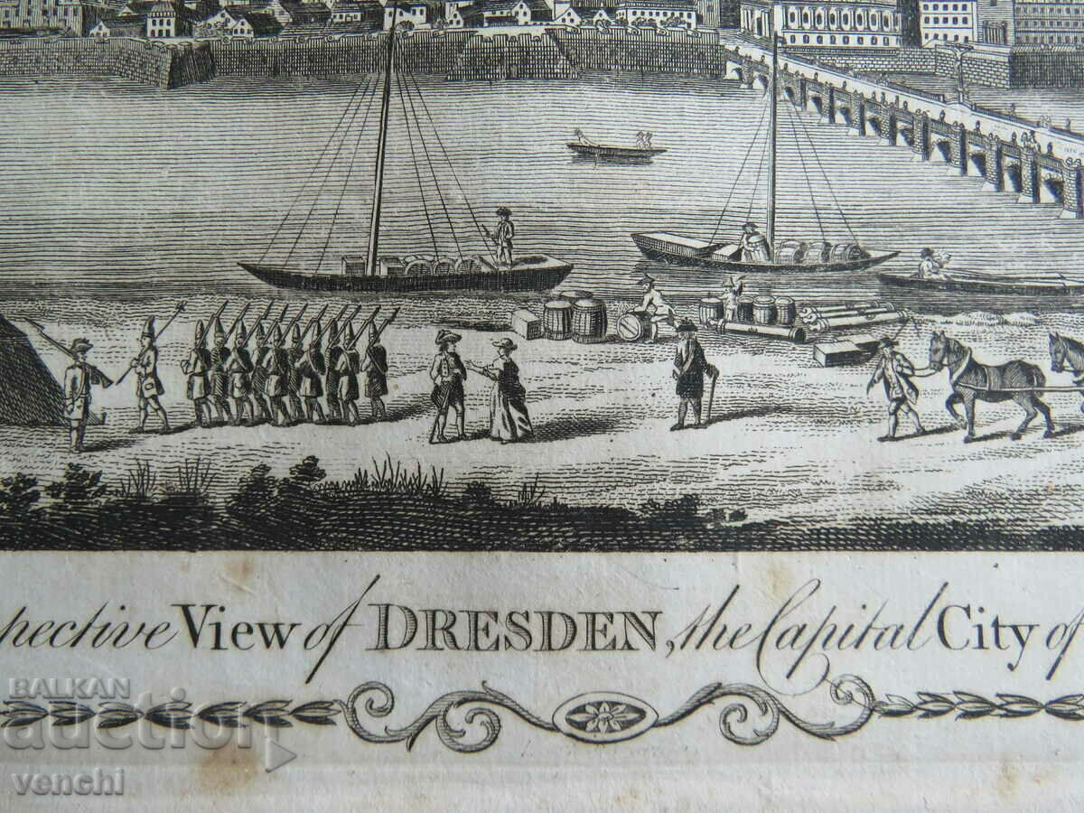 Auction 1782 - ENGRAVING - DRESDEN, SAXONY - ORIGINAL Auction 1782 - ENGRAVING - DRESDEN, SAXONY - ORIGINAL
