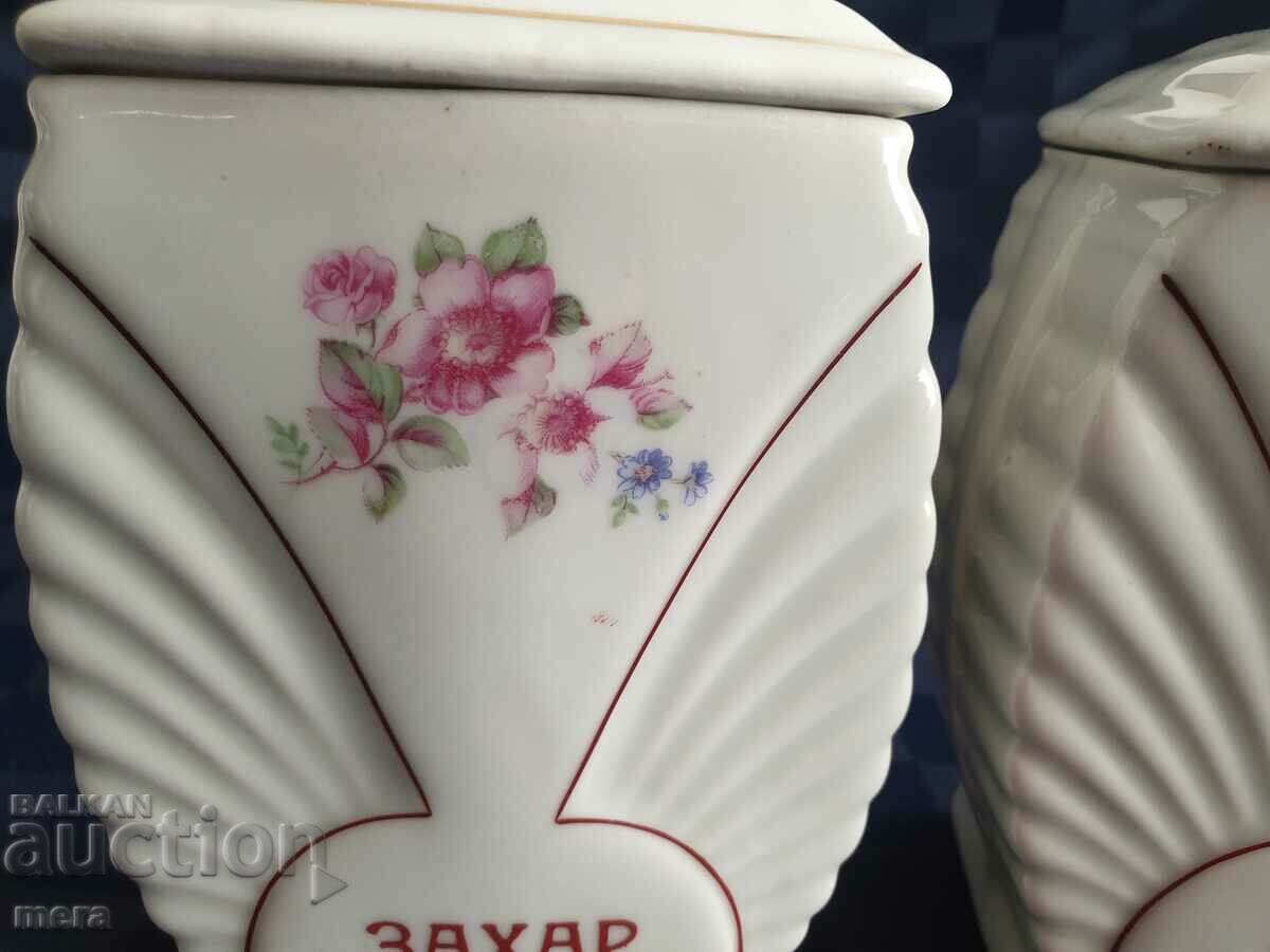 Porcelain containers for spices from a Bulgarian manufacturer with price 17.00 BGN | € 8.69 Porcelain containers for spices from a Bulgarian manufacturer with price 17.00 BGN | € 8.69