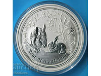 1 oz Lunar Year of the Rabbit 2011