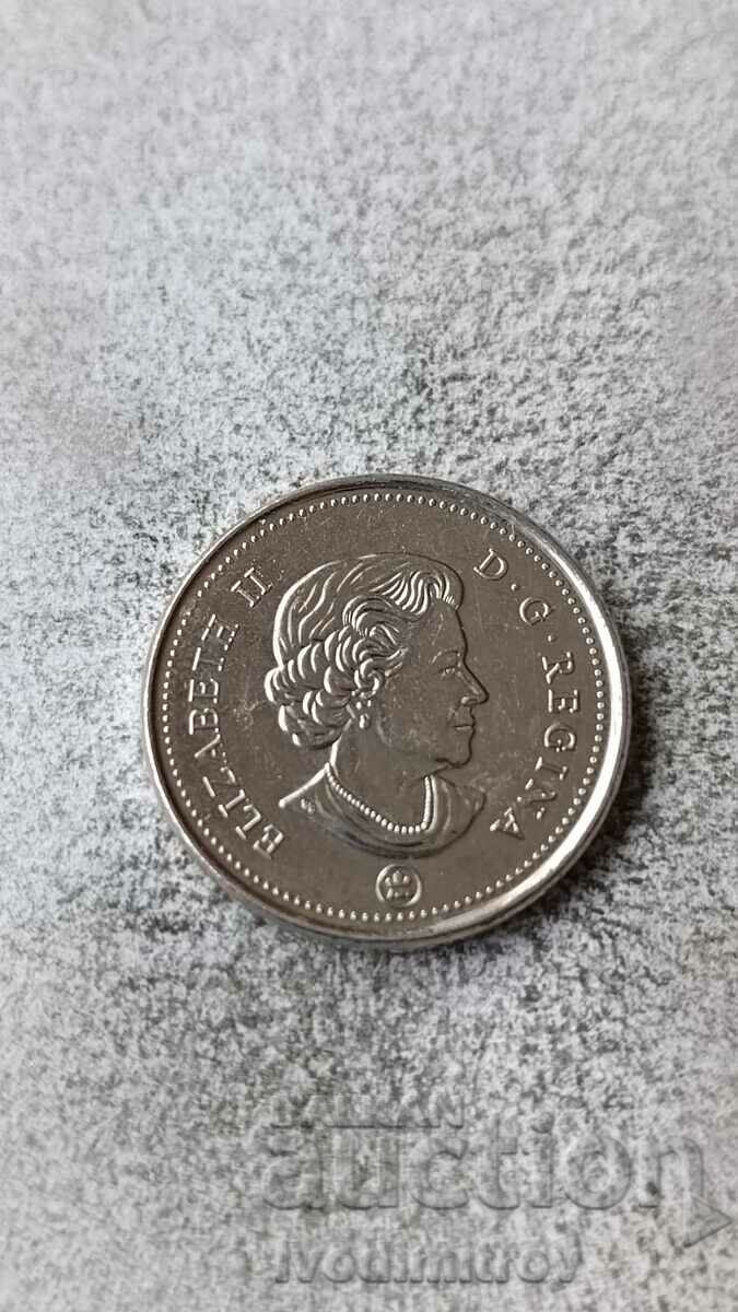 Canada 5 cents 2015 with price 0.85 BGN | € 0.43