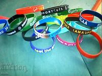 lot of 25 silicone bracelets 4 brand new