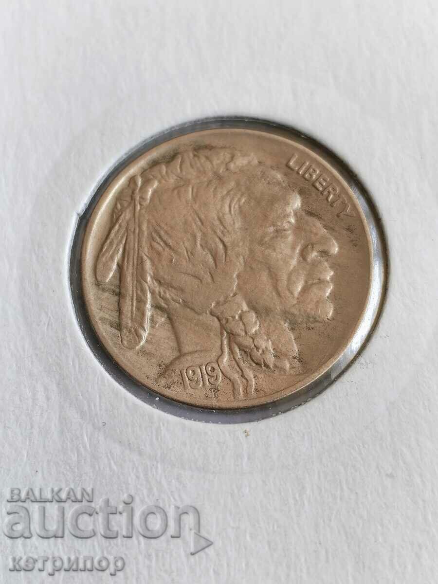 US 5 Cent 1919 Nickel with price 23.00 BGN | € 11.76 US 5 Cent 1919 Nickel with price 23.00 BGN | € 11.76
