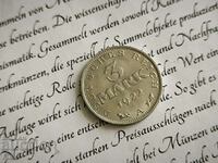 Moneda Reich - Germania - 3 mărci | 1922; Seria A