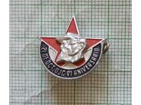 Badge - UJC ? Union of Young Communists Cuba ?