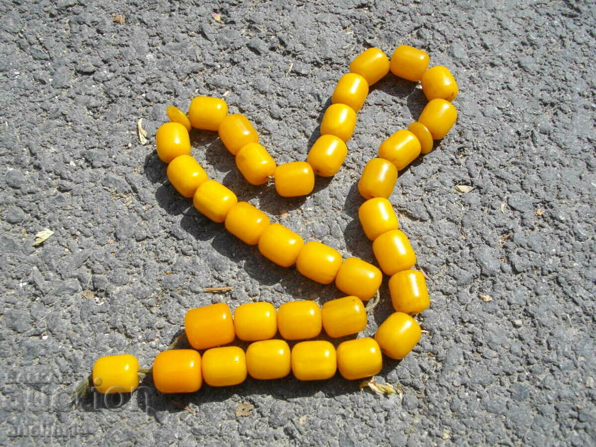 OLD ROSARY BAKELITE AMBER CATALINE with price € 132.00 | 258.17 BGN