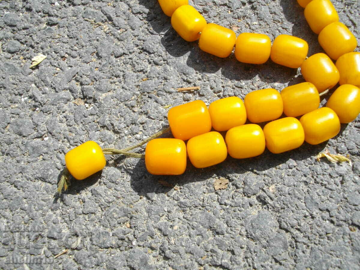 Delivery of OLD ROSARY BAKELITE AMBER CATALINE