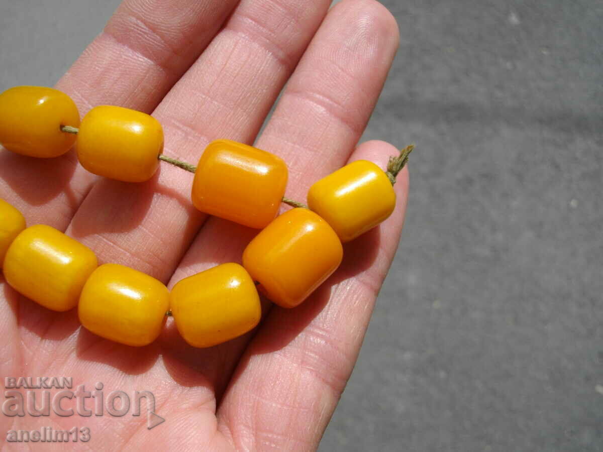 OLD ROSARY BAKELITE AMBER CATALINE - 6