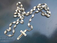 OLD PRAYER ROSARY OF MOTHER OF PEARL